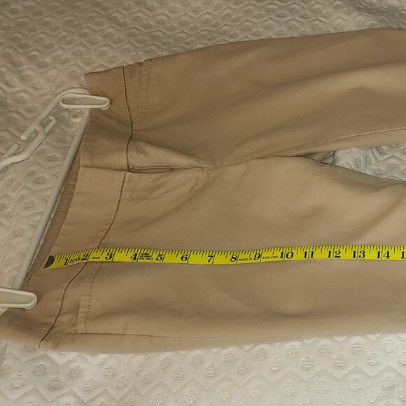 ANN TAYLOR LOFT MARISA TAPERED KHAKI COLOR CAPRI PANTS - SIZE 2 - Picture 8 of 17